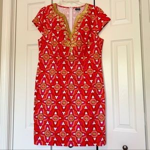 Orange mudpie dress